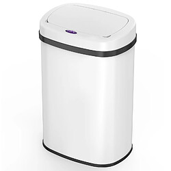 Poubelle automatique inox blanc 58l - BAT-58LS06A WHITE SS - Majestic - KITCHEN MOVE