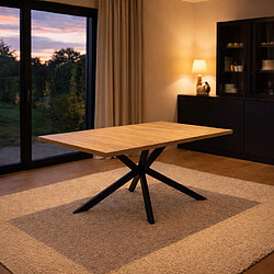 Concept Usine Table extensible 8 personnes effet bois 200cm HINGA