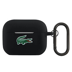 Lacoste Coque en Silicone pour AirPods Pro 2 avec Mousqueton Noir