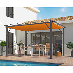 Pergola aluminium 12 m2 gris anthracite - per 4030 gr - HABRITA