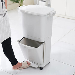 Avis Poubelle tri sélectif avec roulettes 45l - BAT-G3150 - Valoris - KITCHEN MOVE