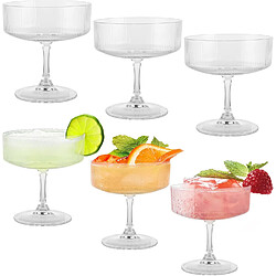 Vendos85 Lot de 6 verres à martini en cristal – élégant et durable