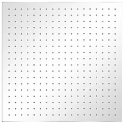 Helloshop26 Lot de 2 pommes de douche plongeante carré 50x50 cm acier inoxydable 02_0002108
