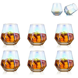 Vendos85 6 Verres à Whisky Géométriques Inclinés – 50° Diamant