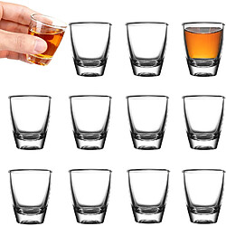 Vendos85 Lot de 6 Verres à Shot 30?ml – Verre Transparent Robuste