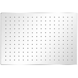 Helloshop26 Lot de 2 pommes de douche plongeante rectangle 30x40 cm acier inoxydable 02_0002110