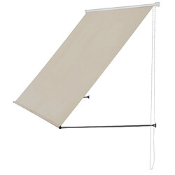 Helloshop26 Brise-soleil pare-soleil auvent pour fixer au mur rétractable armature en acier 300 x 120 cm beige 03_0001113