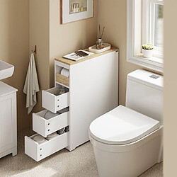 Acheter SoBuy Mobiletto salle de bain gain de place blanc 20.0x60.0x82.5 cm BZR54-K-W