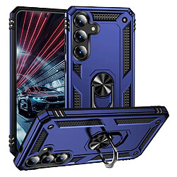 Htdmobiles Coque pour Samsung Galaxy S25 FE 5G - housse etui rigide anti choc + film ecran - BLEU FONCE