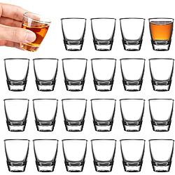 Vendos85 Lot de 6 Verres à Shot en Verre Transparent 30 ml