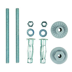 kit de fixation pour lavabo - cloison creuse - 8 x 120 mm - bizline 400111