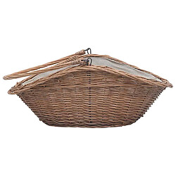 Acheter vidaXL Panier à bois de chauffage avec poignée 60x44x55 cm Saule