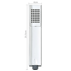 vidaXL Pomme de douche à main Chrome pas cher