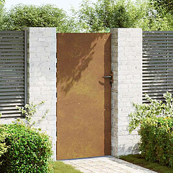 Avis vidaXL Portail de jardin 85x175 cm acier corten
