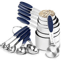 Vendos85 Tasses et cuillères doseuses en acier inoxydable 18/8