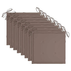 Acheter vidaXL Chaises à manger d'extérieur lot de 8 et coussins Acacia massif