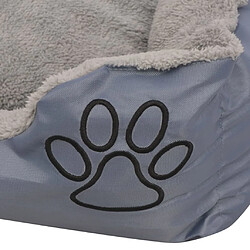 Acheter vidaXL Lit pour chiens avec coussin rembourré Taille XXL Gris