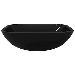 Avis vidaXL Lavabo Verre 42x42x14 cm Noir