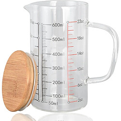 Vendos85 Tasse à Mesurer en Verre Borosilicaté avec Buse en V