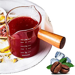 Vendos85 Tasse à mesurer expresso en verre borosilicaté avec manche