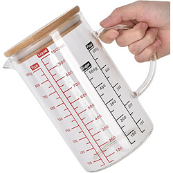 Vendos85 Tasse à Mesurer en Verre Borosilicaté 1 L