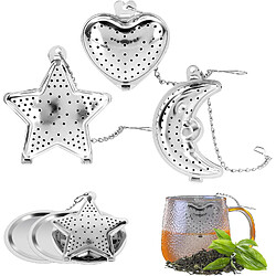 Vendos85 Lot de 3 passoires à thé en acier inoxydable 304