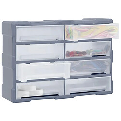 Avis vidaXL Organisateur multi-tiroirs avec 8 grands tiroirs 52x16x37 cm