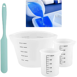 Vendos85 Set de 3 tasses à mesurer en silicone 100/250 ml