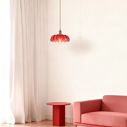 STOEX Plafonnier Vintage Suspension Luminaire En Verre Lustre Rétro Moderne Rouge