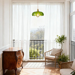 STOEX Plafonnier Vintage Suspension Luminaire En Verre Lustre Rétro Moderne Vert