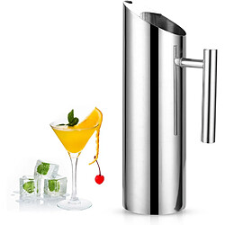 Vendos85 Pichet à eau en acier inoxydable 1,5 L