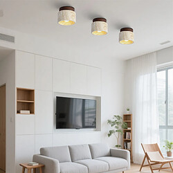 Avis STOEX (2X) Plafonnier Rétro Nordique Lampe De Plafond Cylindrique Plafonnier Moderne G9