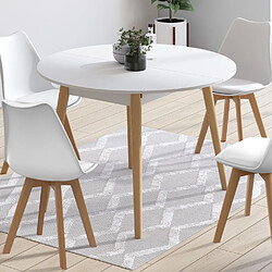 Idmarket Table ANGELA + Chaise SARA pas cher
