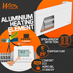 Avis Warm Tech Chauffage électrique mural 1500W - IP24 - fil pilote 6 ordres