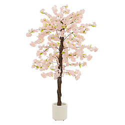 ML-Design Cerisier artificiel avec fleurs roses Arbre de décoration Plante artificielle en