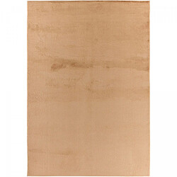 UnAmourDeTapis Tapis chambre 200 x 290 cm beige uni minimaliste, tissé doux, LYN50, design épuré et confortable