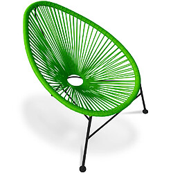 ICONIK INTERIOR Chaise d'extérieur - Chaise de jardin d'extérieur - Acapulco Vert clair