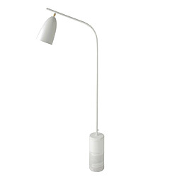 Angel Cerda Lampadaire en marbre et acier blanc