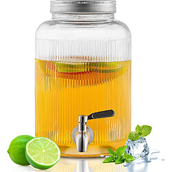 Vendos85 Distributeur de Boissons en Verre avec Robinet 4–5,5 L