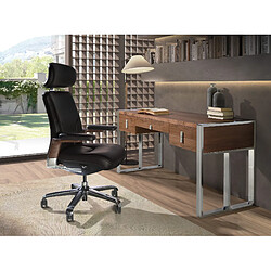 Acheter Angel Cerda Fauteuil de bureau pivotant en similicuir noir