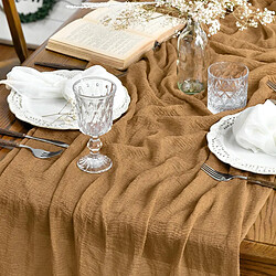 Vendos85 Chemin de table Artoid Mode 300 cm jaune moutarde