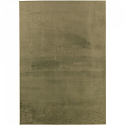 UnAmourDeTapis Tapis salon 80 x 150 cm vert uni ultra doux et lavable, tissé, idéal chambre, modèle LYN50