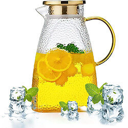 Vendos85 Pichet en Verre de 1,8 L Résistant à la Chaleur