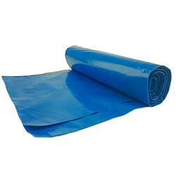 MEVA Sacs poubelle ultra-résistants de 50 microns, rouleau de 25 sacs - Bleu 120 L 