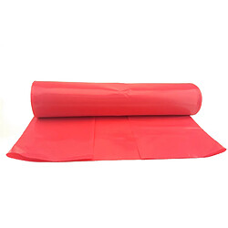 Avis MEVA Sacs poubelle ultra-résistants de 80 microns, rouleau de 15 sacs - Rouge 120 L