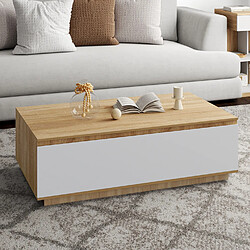 Idmarket TABLE BASSE TOMI B/BL