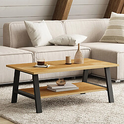 Idmarket TABLE BASSE DOUBLE