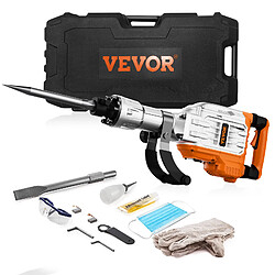 VEVOR Marteau Piqueur Perforateur Burineur Démolition 3500 W 2 Burins 1900 BPM