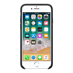 Avis Coque en cuir pour Apple iPhone SE (2022 / 2020) / 8 / 7 - Noir