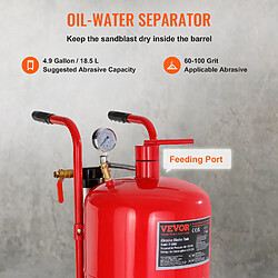 Avis VEVOR Sableuse à air portable capacité du réservoir 10 gallons 40 L 60-110 PSI
